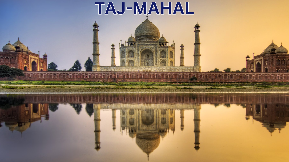 The Majestic White Marble of the Taj Mahal